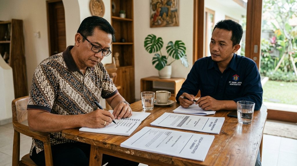 pertanyaan sebelum memilih kontraktor pada tahap batas scope