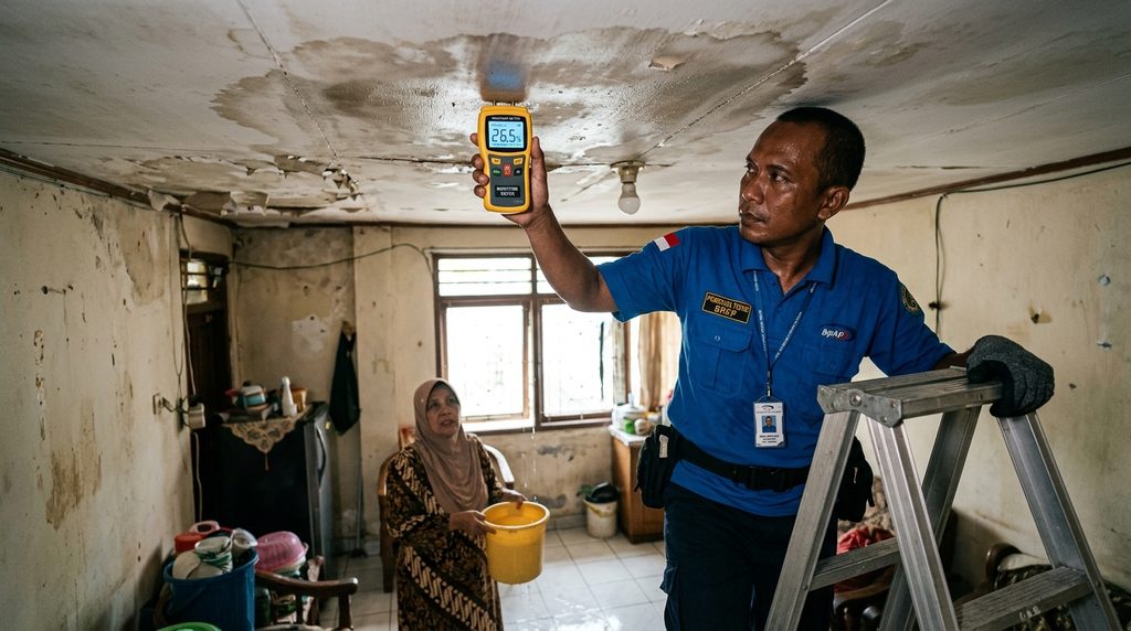 atap rumah bocor dengan perencanaan teknis Smartrenov 