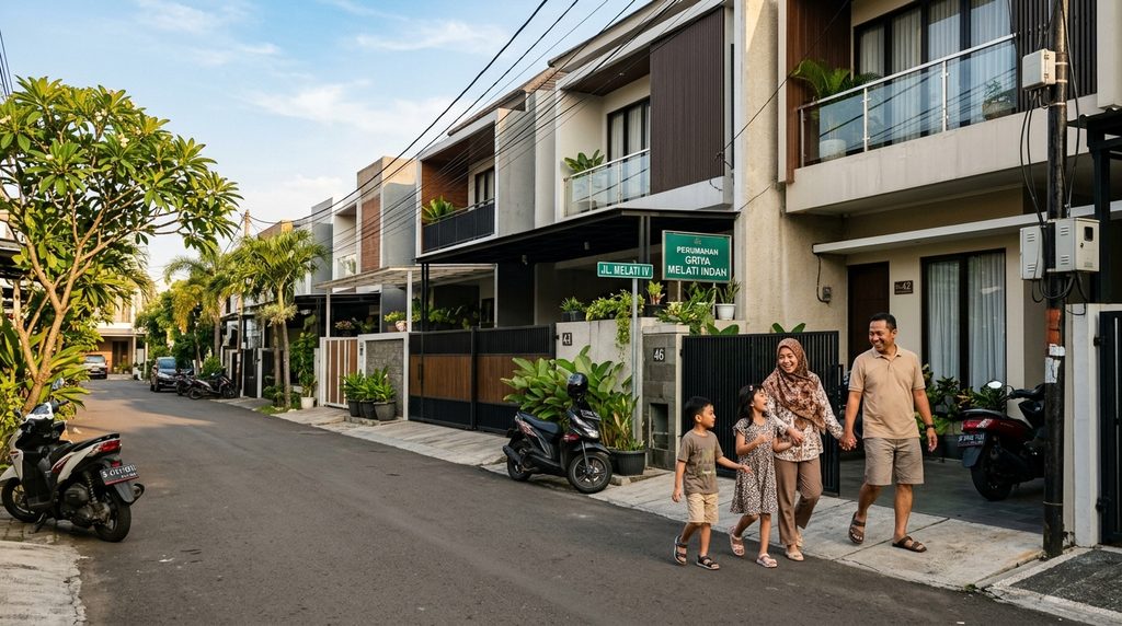 tampak depan rumah minimalis dengan perencanaan teknis Smartrenov