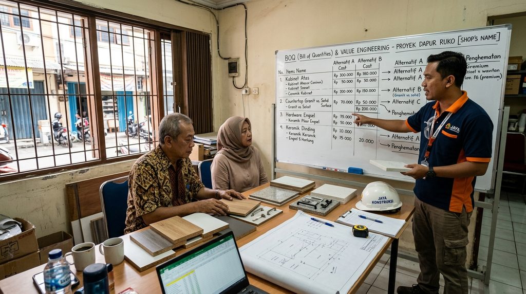 hasil dan proses biaya renovasi dapur untuk proyek renovasi