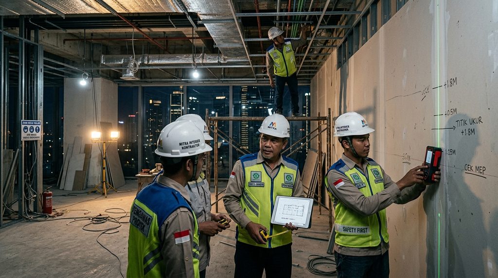 memilih kontraktor interior dengan pengawasan proyek profesional