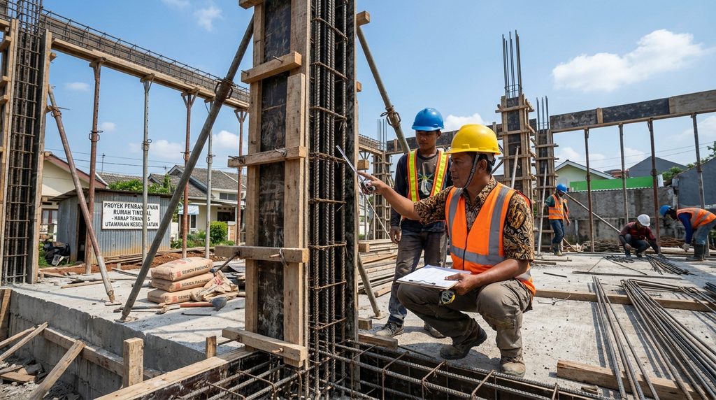 kontraktor profesional vs tukang untuk proyek terencana dan transparan