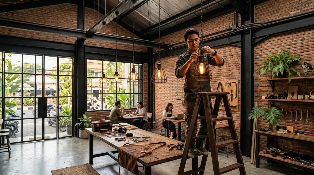 rumah industrial modern untuk proyek renovasi rumah
