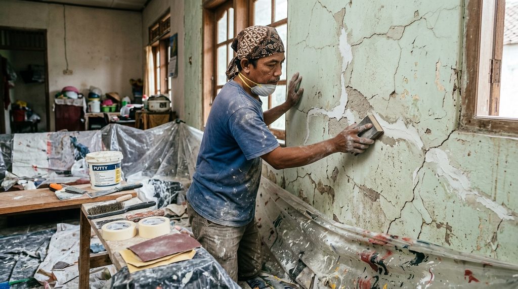 cat rumah renovasi dengan detail pelaksanaan dan quality control