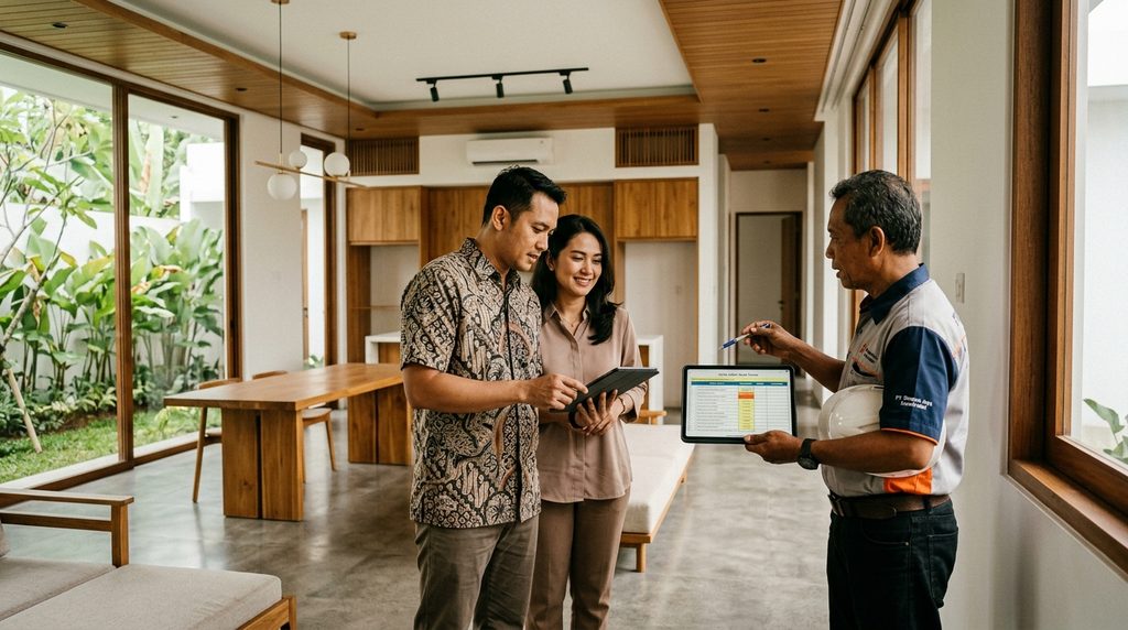 kontraktor bangunan dengan pengawasan proyek profesional