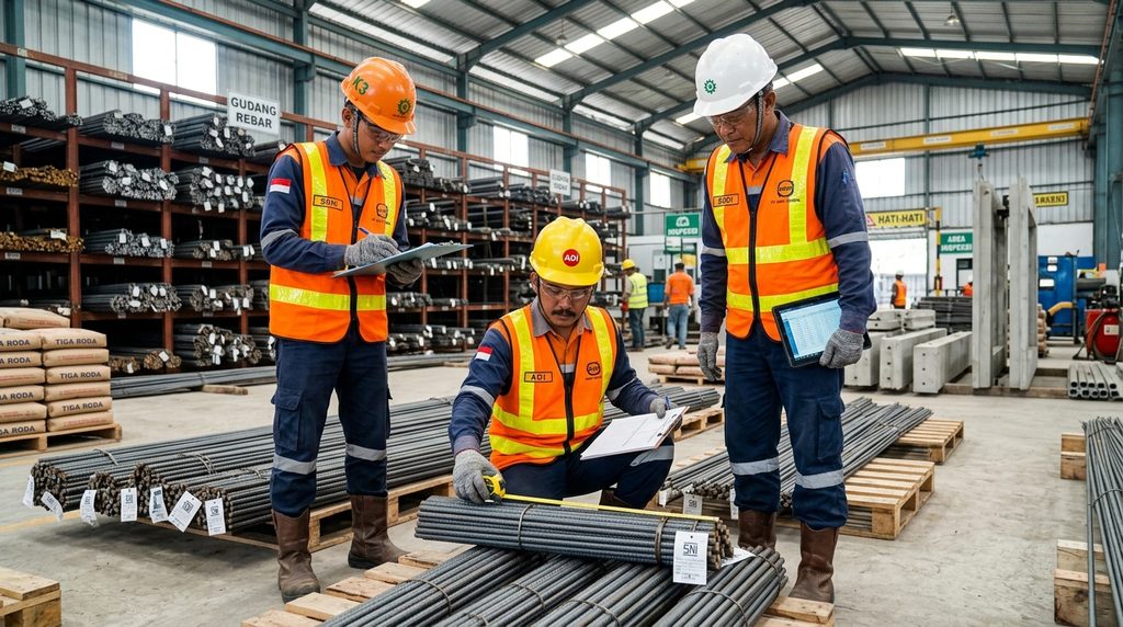 Inspeksi kualitas material dalam layanan Pilih Smartrenov Urus Kontraktor