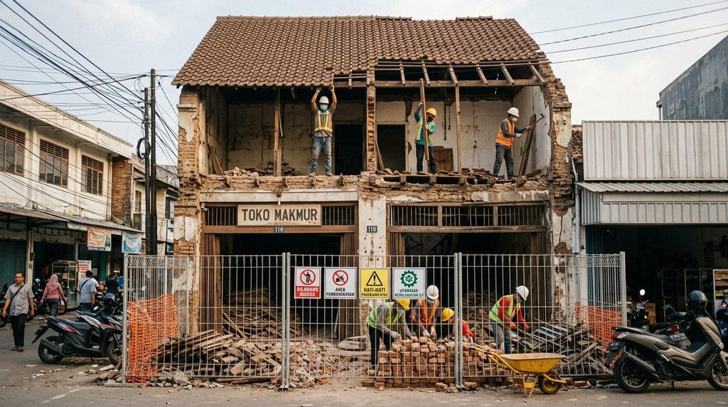 renovasi retail store pada tahap perencanaan proyek Smartrenov