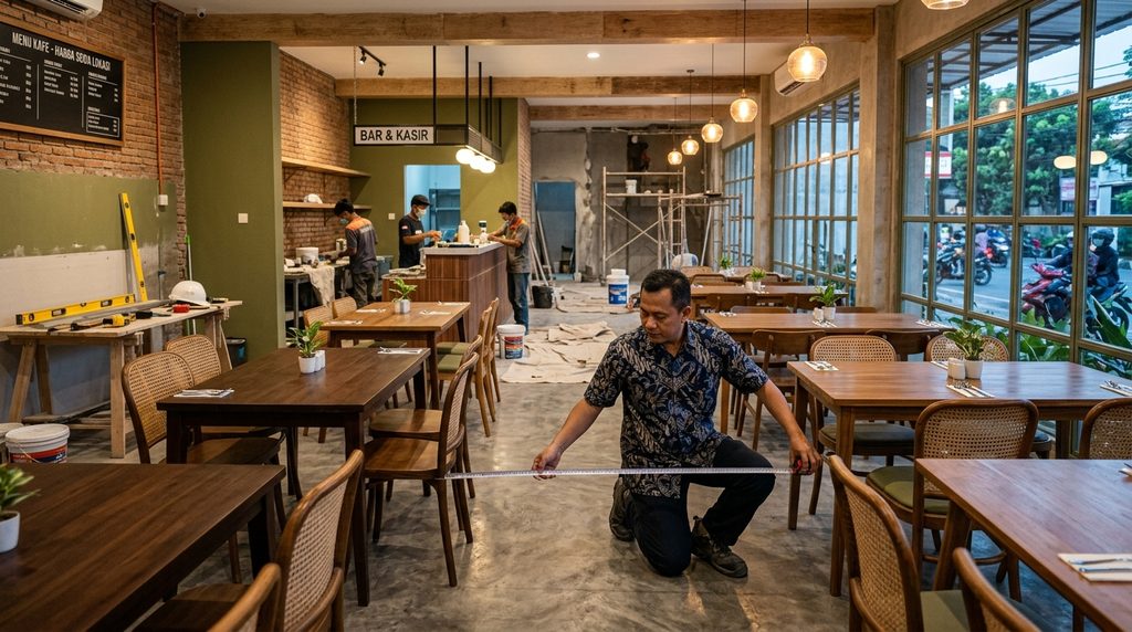 biaya renovasi cafe untuk proyek komersial profesional