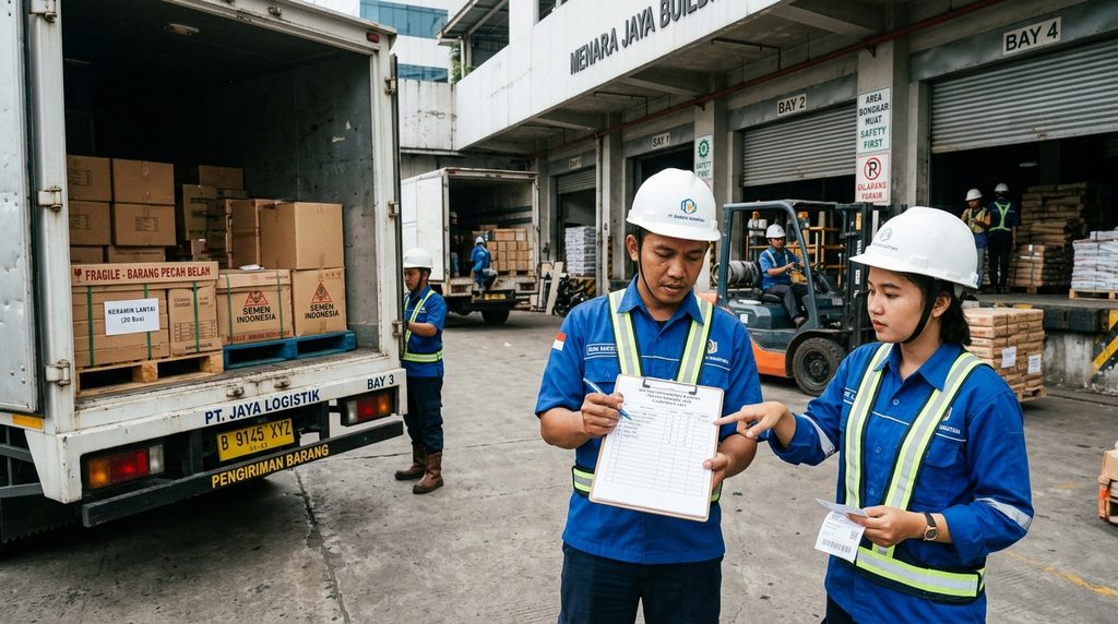 renovasi bangunan komersial dalam proses kontrol dan pelaksanaan