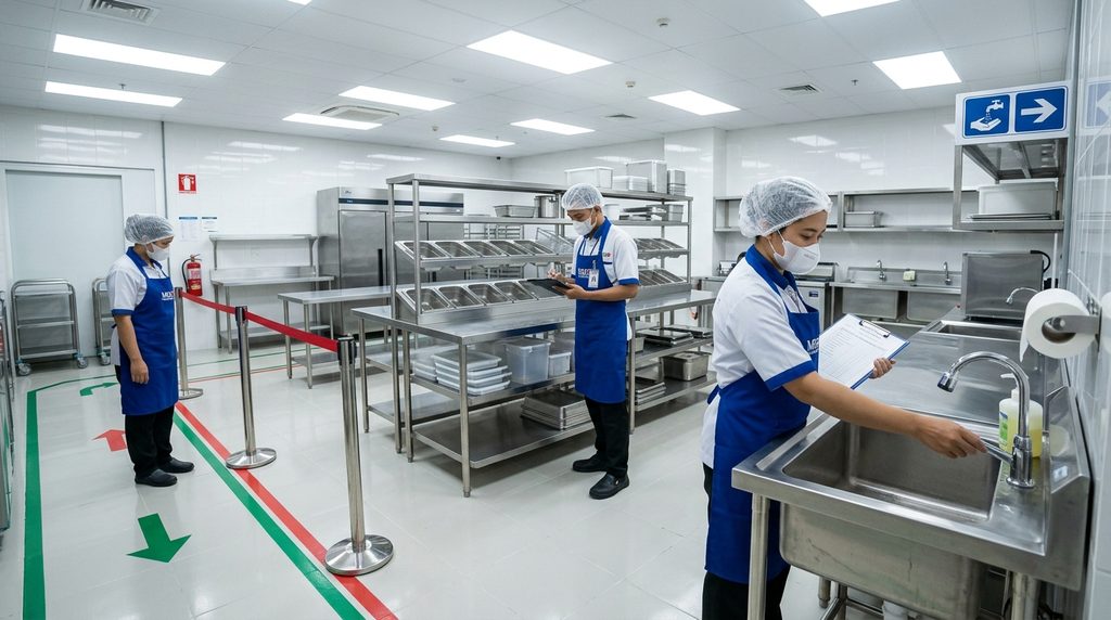 Smartrenov Bangun Rumah MBG saat pemeriksaan teknis dan kesiapan operasional