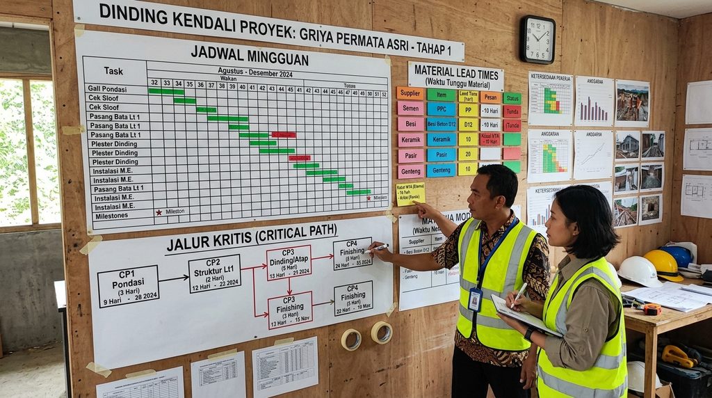 timeline renovasi rumah pada tahap perencanaan proyek