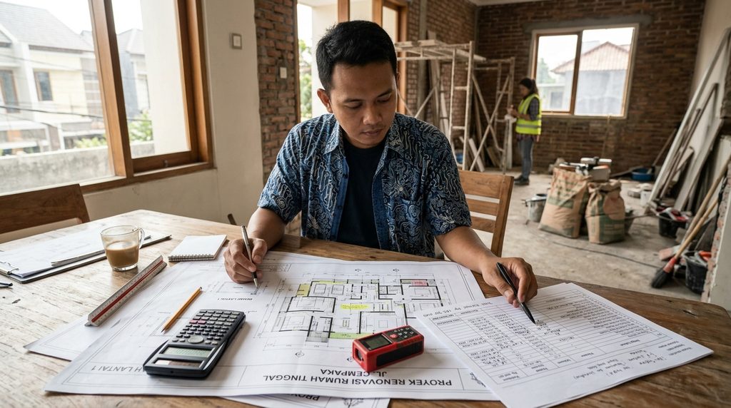 jasa rab renovasi rumah pada tahap perencanaan proyek