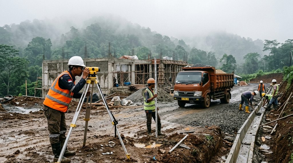 Kontraktor MBG Kopdes Bogor pada tahap awal proyek Bogor