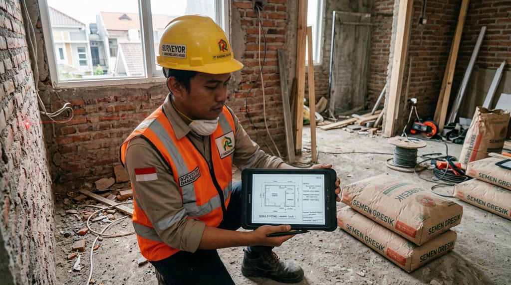 survey bangunan renovasi pada tahap perencanaan proyek