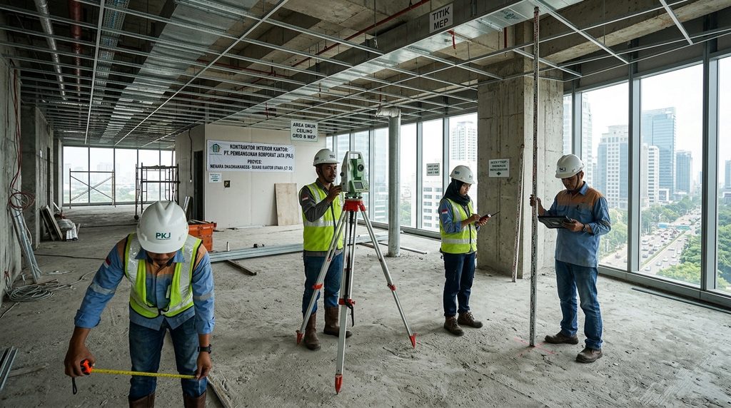 kontraktor interior kantor untuk proyek komersial profesional
