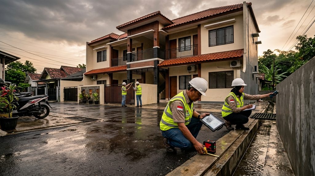 Bangun Rumah Kost
kostan saat inspeksi mutu proyek kost-kostan di Tangerang