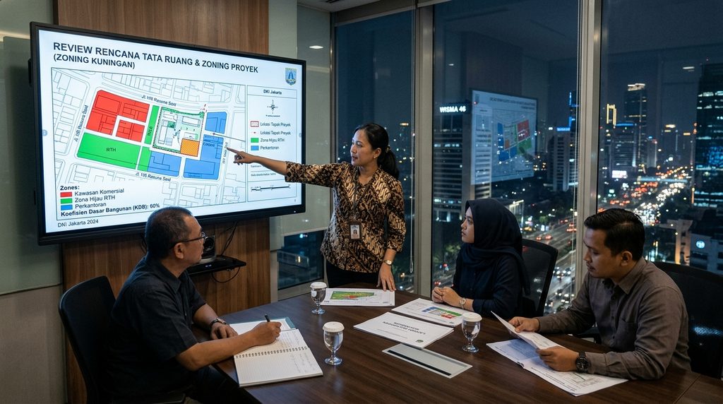 renovasi kantor industrial pada tahap perencanaan proyek Smartrenov