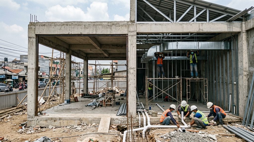 Smartrenov Bangun Rumah Restoran pada tahap awal proyek Jabodetabek