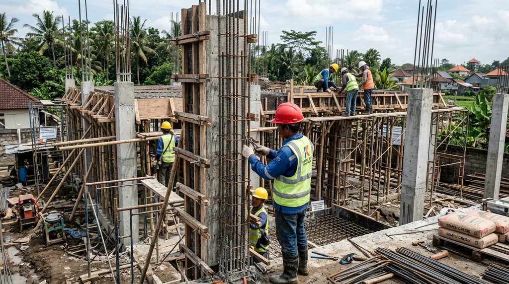 tahapan konstruksi rumah pada tahap persiapan lahan