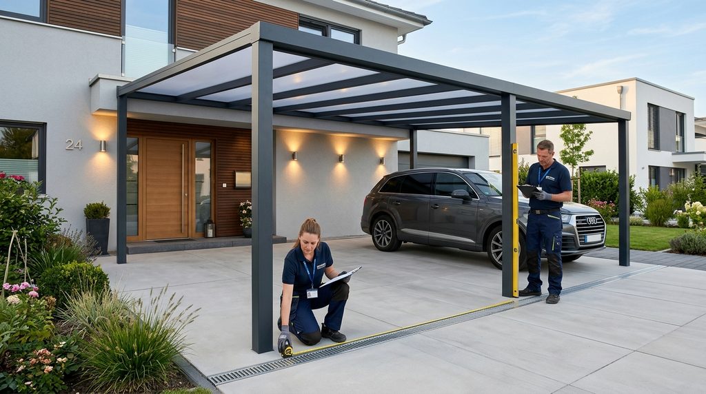 renovasi carport dengan detail pelaksanaan dan quality control